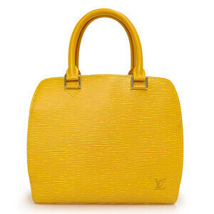 Louis Vuitton Pont Neuf Handbag Epi Leather Tassili Yellow